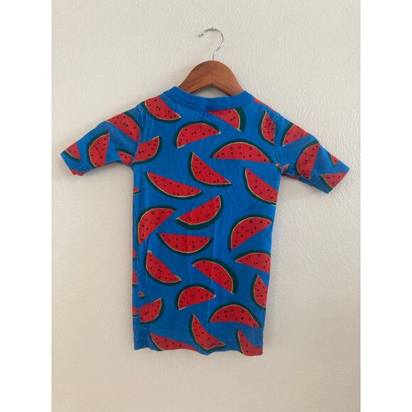Hanna Andersson Summer Sweet On Equator Blue Watermelon Pajama Top Tshirt 6-7 - Picture 5 of 5